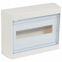 Распределительный шкаф Nedbox, 12 мод., IP40, навесной, пластик, прозрачная дверь, с клеммами |  код. 601246 |   Legrand